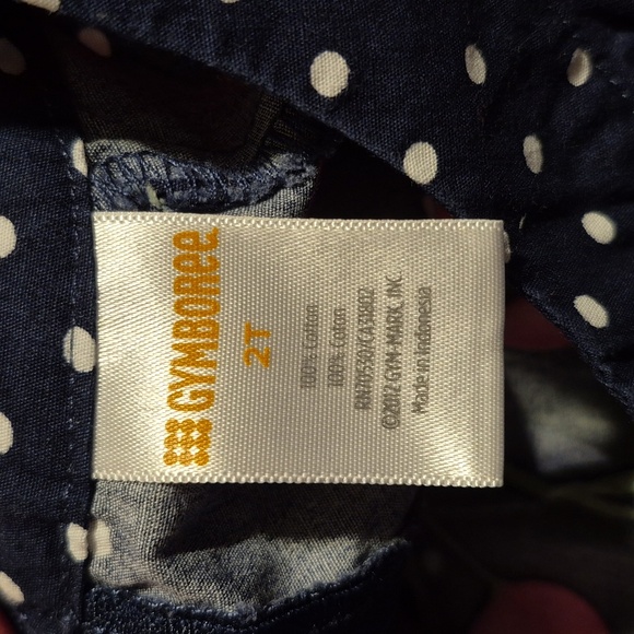 Gymboree Outlet girls size 2T navy with pink tulip design dress VGUC - Picture 6 of 6